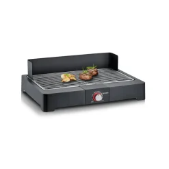 Elektro-Tischgrill 'PG 8560' schwarz 2200 W 39 x 15 x 52 cm