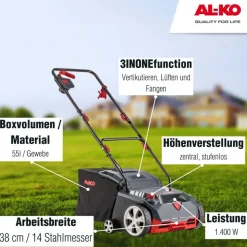 Elektro-Vertikutierer '38.4 E Combi Care' 1400 W bis 800 m²
