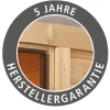Elementsauna 'Ana 3' naturbelassen mit bronzierter Tür 231 x 196 x 198 cm