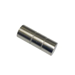 Endknopf für Gardinenstange 'Sol' zylinderförmig Ø 16 mm Edelstahl-Optik, 2er-Pack
