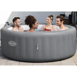Energiespar-Whirlpool 'LAY-Z-SPA® Hawaii AirJet™' grau Ø 196 x 71 cm, mit App-Steuerung