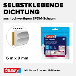E-Profildichtung 'Insulation' weiß 6 m