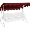 Ersatzdach für Hollywoodschaukel bordeaux 210 x 145 cm