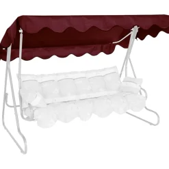 Ersatzdach für Hollywoodschaukel bordeaux 210 x 145 cm