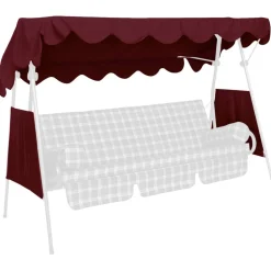 Ersatzdach für Hollywoodschaukel 'Swingtex' bordeaux 200 x 120 cm