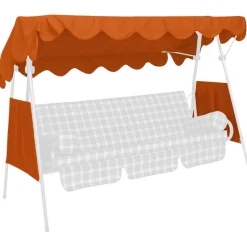 Ersatzdach für Hollywoodschaukel terrakotta 200 x 120 cm