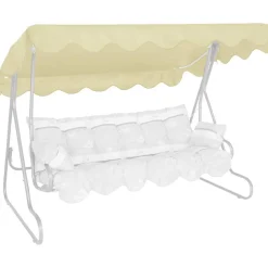 Ersatzdach für Hollywoodschaukel beige 210 x 145 cm
