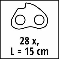 Ersatzkette für Astkettensäge 'GE-PS 18/15 Li BL' 15 cm