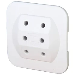 Euro-Adapter 3-fach arktisweiß