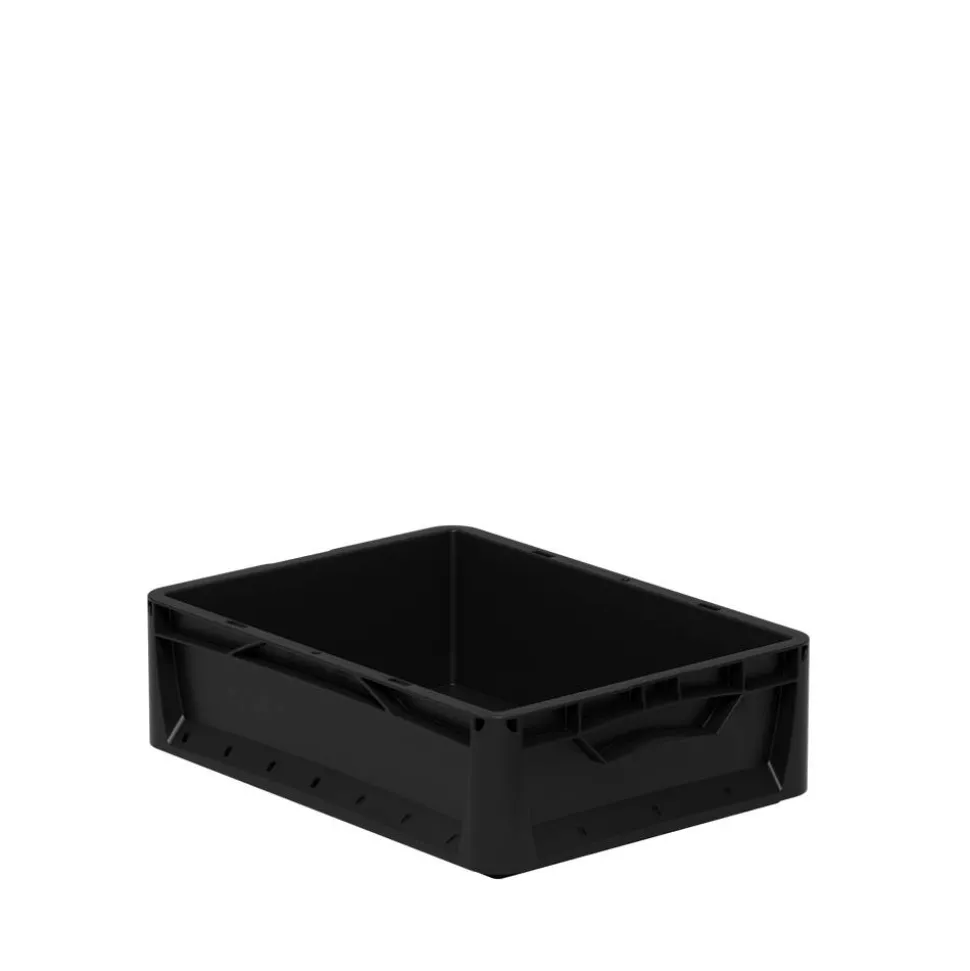 Eurobox geschlossen schwarz 40 x 30 x 12 cm 11,2 l