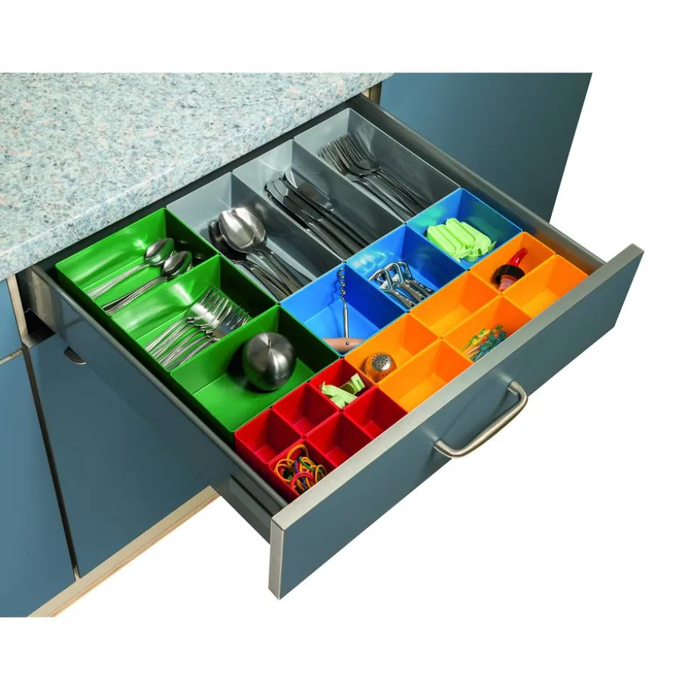 EuroPlus Schubladen-Set + Anti-Rutschf. 'Set 63/22 (Insert)' 21-teilig