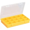 EuroPlus Sortimentskasten 'Basic 29/15' 15 Fächer gelb 29 x 18,5 x 4,6 cm