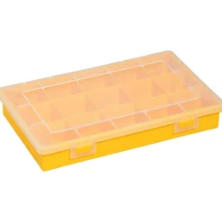 EuroPlus Sortimentskasten 'Basic 29/15' 15 Fächer gelb 29 x 18,5 x 4,6 cm
