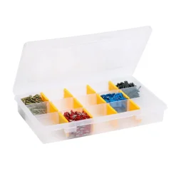EuroPlus Sortimentskasten 'Basic 29/3-12' transparent 3-15 Fächer 29 x 18,5 x 4,6 cm