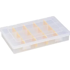 EuroPlus Sortimentskasten 'Basic 29/3-12' transparent 3-15 Fächer 29 x 18,5 x 4,6 cm