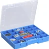 EuroPlus Sortimentskasten 'Basic 37/25' 25 Fächer blau 37 x 29,5 x 6 cm