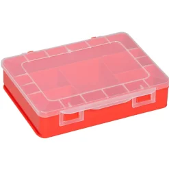 EuroPlus Sortimentskasten 'Basic 18/6' 6 Fächer rot 18 x 15 x 4 cm