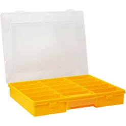 EuroPlus Sortimentskasten 15 Fächer 'Basic 37/15' gelb 37 x 29,5 x 6 cm
