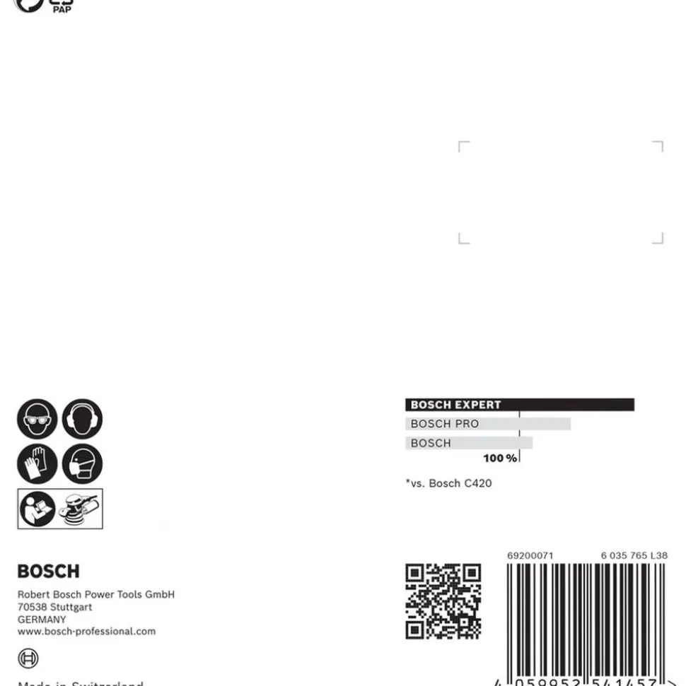 Exzenterschleifblatt 'Expert C470' Klett 8 Löcher Ø 125 mm G 120, 5-teilig