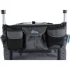 Fahrradanhänger Gr. S für Hunde bis 15 kg faltbar grau/schwarz 58 × 74/114 × 93 cm