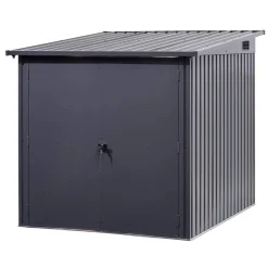 Fahrradgarage anthrazit 163 x 204 x 163 cm