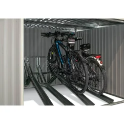 Fahrradgarage anthrazit Metall 200 x 203 x 158 cm