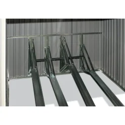 Fahrradgarage anthrazit Metall 200 x 203 x 158 cm