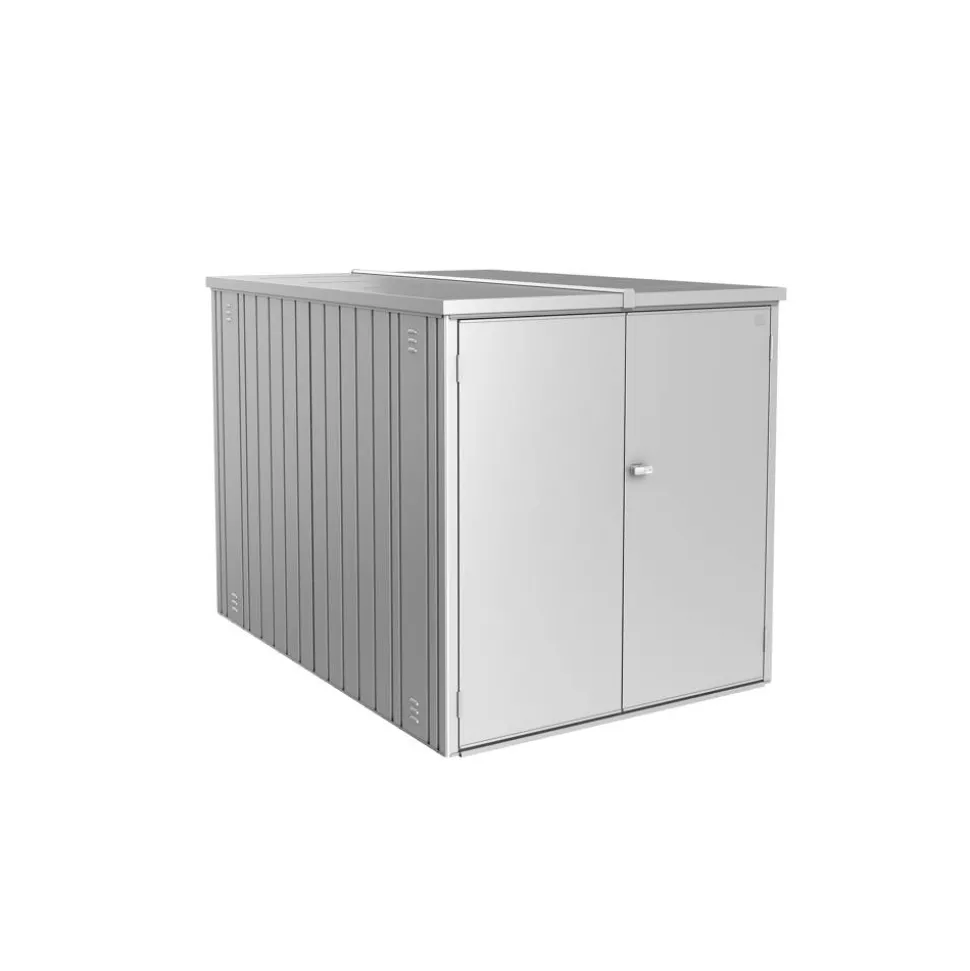 Fahrradgarage 'Gr. L' silber 145 x 151 x 203 cm