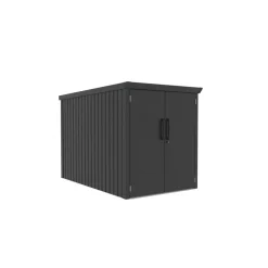 Fahrradgarage 'Velos 2' Metall schwarz 133 x 222 x 151 cm