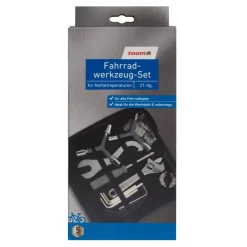 Fahrradwerkzeug-Set 21-teilig, Aufbewahrungstasche