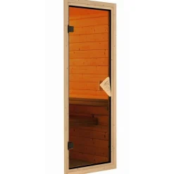 Fasssauna Größe 2 naturbelassen 225 x 295 x 229 cm