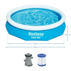 Fast-Set-Pool-Set 'Fast Set' Ø 305 x 66 cm mit Filterpumpe