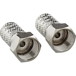 F-Aufdrehstecker Ø 4 mm 2 Stück