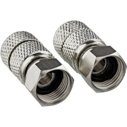 F-Aufdrehstecker Wetterschutz Ø 7 mm 2 Stück