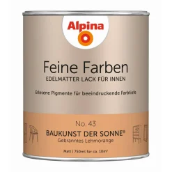 Feine Farben 'Baukunst der Sonne' orange matt 750 ml