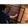 Fensterfliegengitter 'Falt' weiß stufenlos von 80 x 80 bis 140 x 140 cm