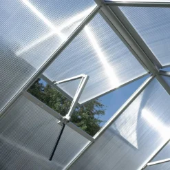 Fensterheber Aluminium für Gewächshäuser silberfarben