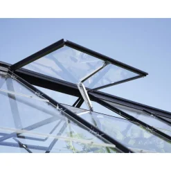 Fensterheber Aluminium für Gewächshäuser silberfarben
