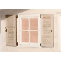 Fensterladen-Set für Gartenhäuser 2-teilig