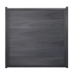 Fertigelement 'Viento' BPC/Aluminium quadratisch steingrau/anthrazit 180 x 180 cm