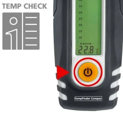 Feuchtigkeitsmesser 'DampFinder Compact' für Holz und Baufeuchte