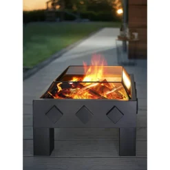 Feuerschale 'Kubus' 61 x 61 x 43 cm