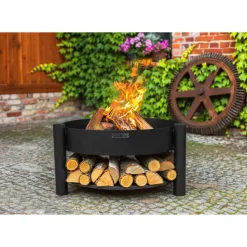 Feuerschale 'Montana' schwarz Ø 68 x 45 cm