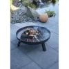 Feuerschale Stahl grau Ø 60 x 30 cm
