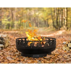 Feuerschale 'Toronto' schwarz Ø 80 x 33 cm