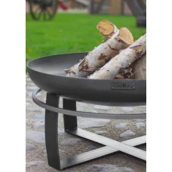 Feuerschale 'Viking' schwarz Ø 80 x 36 cm