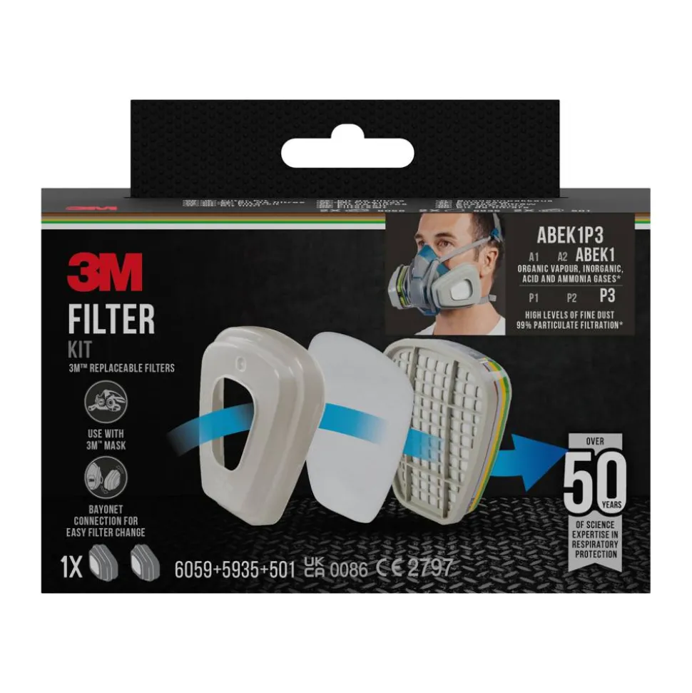 Filterkit '6004BC1' für Masken der Serie 6000 ABEK1P3