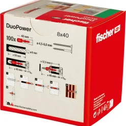 fischer DUOPOWER 8 x 40 LD 100 Stück