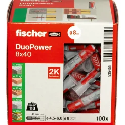 fischer DUOPOWER 8 x 40 LD 100 Stück