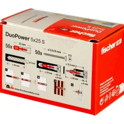 fischer DUOPOWER 5 x 25 LD 100 Stück
